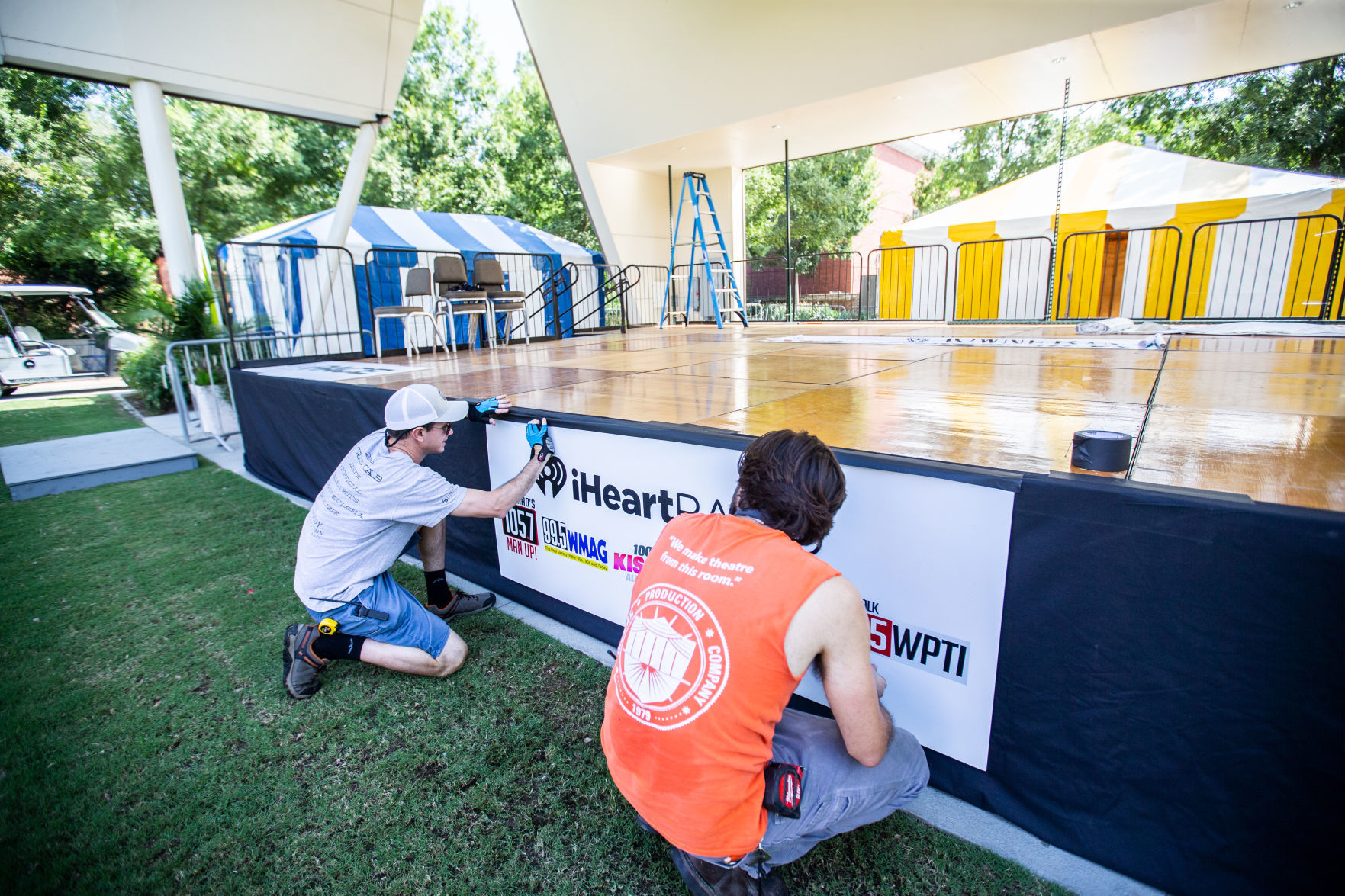 N.C. Folk Fest 2019 set up